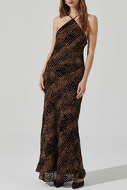 ASTR THE LABEL Briotte Printed Halter Dress-The Shop Laguna Beach