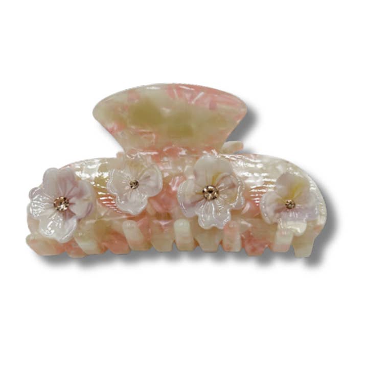Floral Sunshine Bloom Claw Clip - More Colors Available