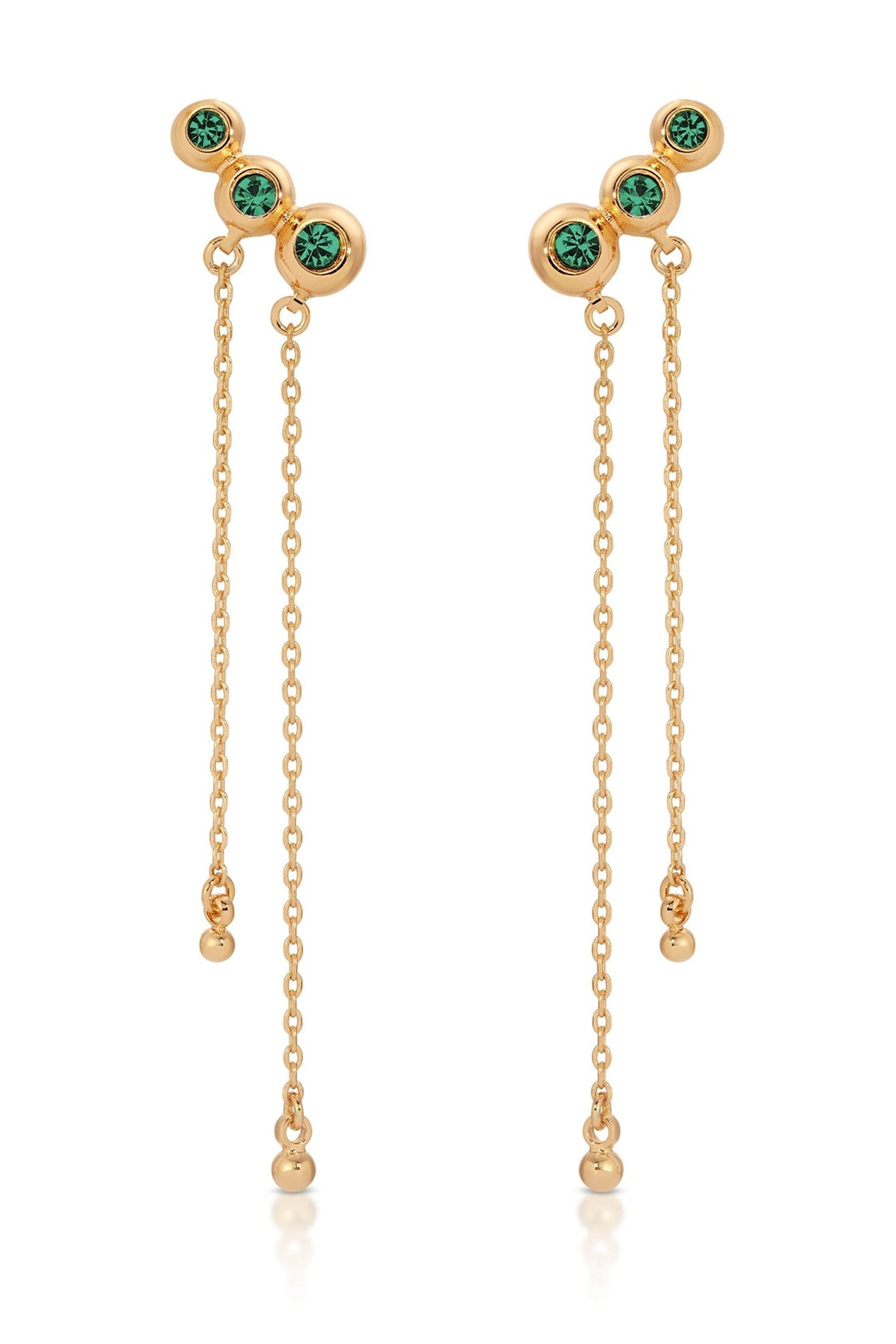 ETTIKA Emerald City Waterfall Earrings-The Shop Laguna Beach