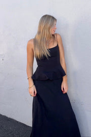KEEN THE LABEL Aurora Peplum Tank-The Shop Laguna Beach