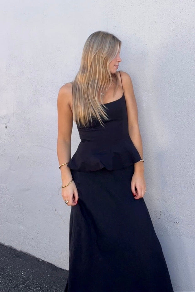 KEEN THE LABEL Aurora Peplum Tank-The Shop Laguna Beach