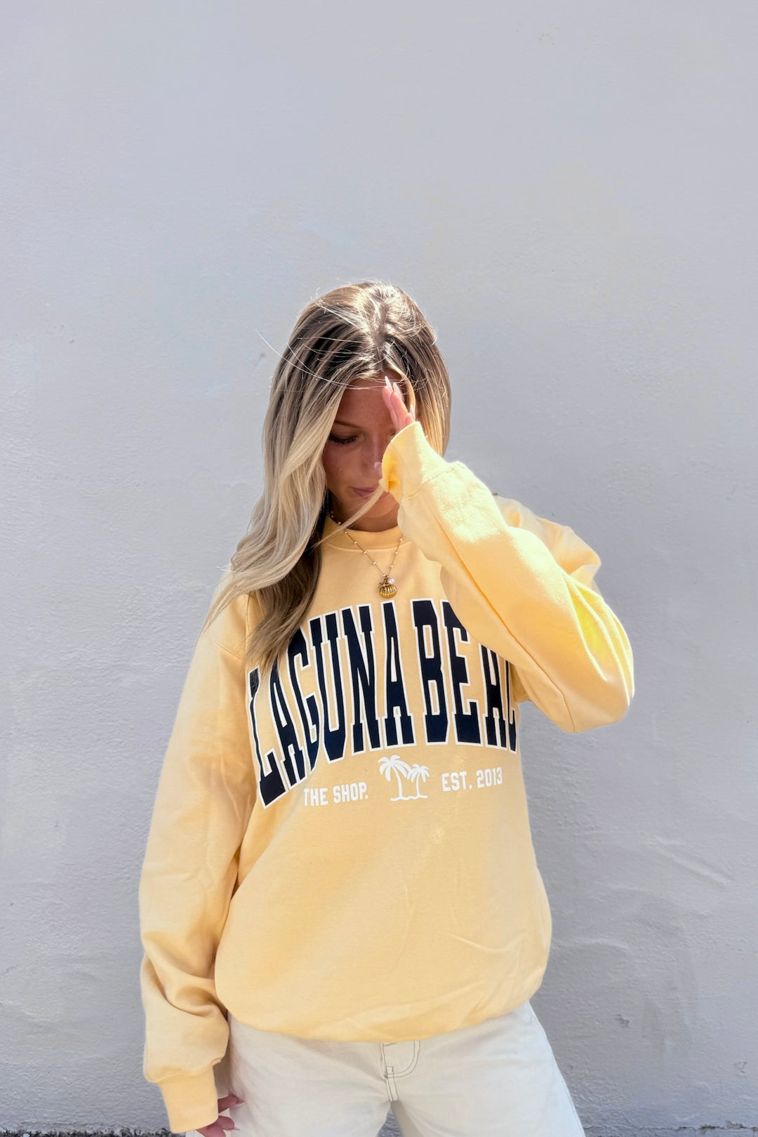 THE SHOP CLASSIC Laguna Beach Varsity Crew Sweatshirt - More Colors Available-The Shop Laguna Beach