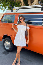 KEEN THE LABEL Huda Embroidered Mini Dress-The Shop Laguna Beach