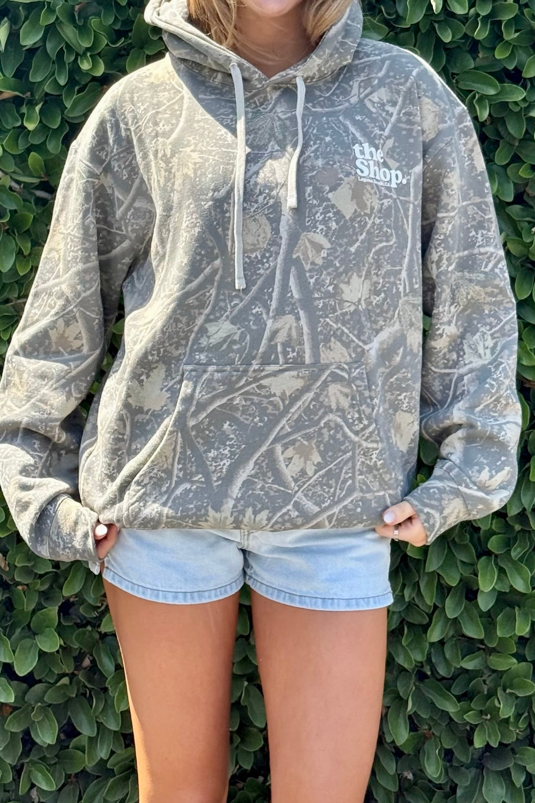 LOVE THE SEA Heavyweight Camo Hoodie-The Shop Laguna Beach