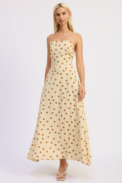 KEEN THE LABEL Zosia Polka Dot Midi Dress - More Colors Available-The Shop Laguna Beach