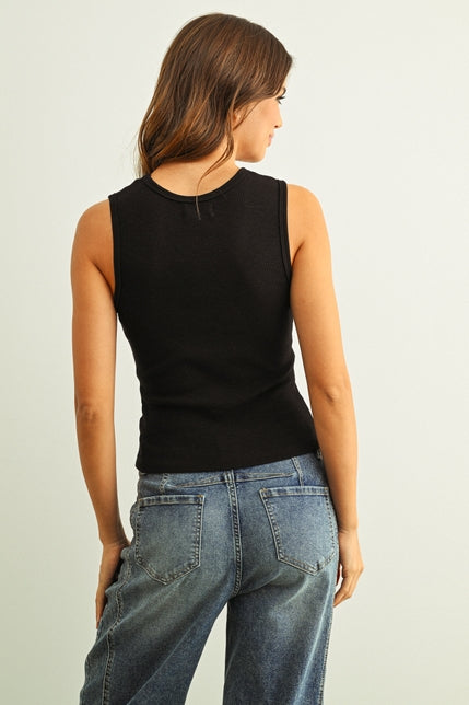 KEEN THE LABEL Alene U-Neck Rib Tank