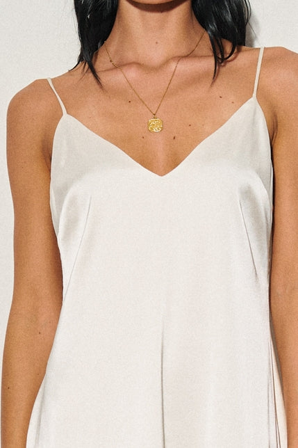 KEEN THE LABEL Alora Slip Satin Midi Dress-The Shop Laguna Beach