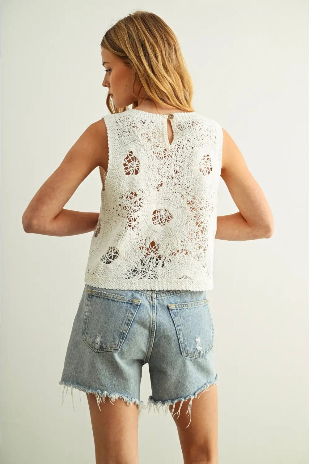 KEEN THE LABEL Faith Floral Knot Tank-The Shop Laguna Beach