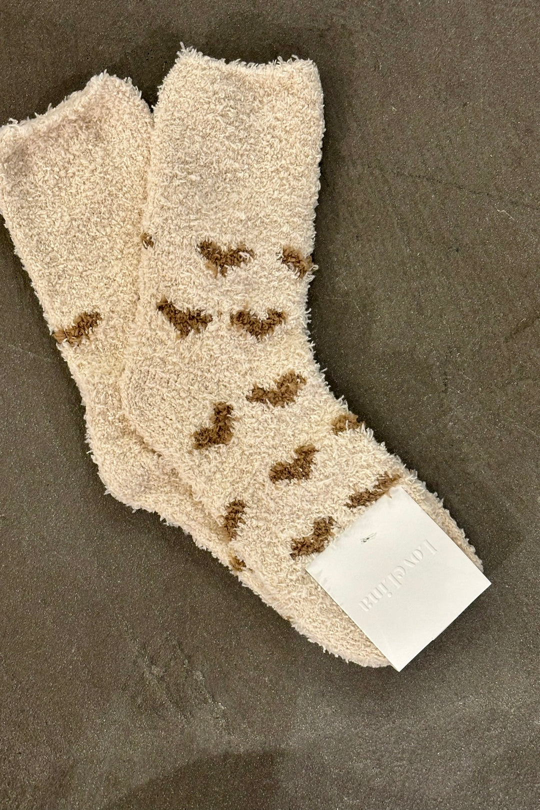 Fluffy Love Heart Socks - More Colors Available-The Shop Laguna Beach