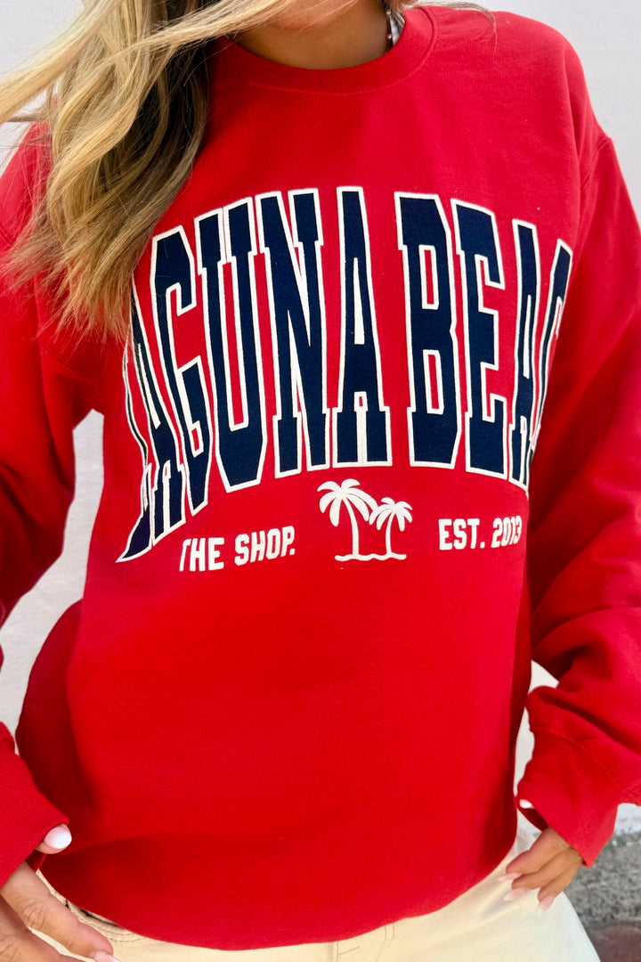 THE SHOP CLASSIC Laguna Beach Varsity Crew Sweatshirt - More Colors Available-The Shop Laguna Beach