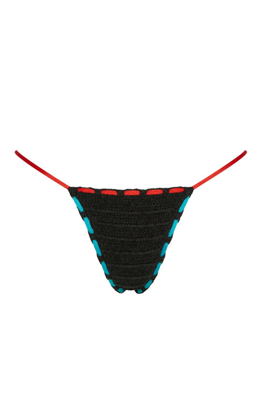 INDAH Pam Solid Crochet Skimpy Bottom