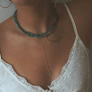 MAY MARTIN Dakota Turquoise Necklace-The Shop Laguna Beach