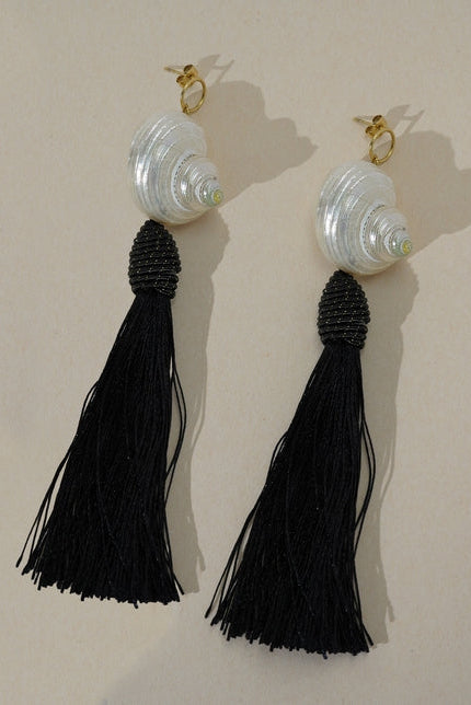KOZAKH Costa Tassel Earrings - Gold-The Shop Laguna Beach