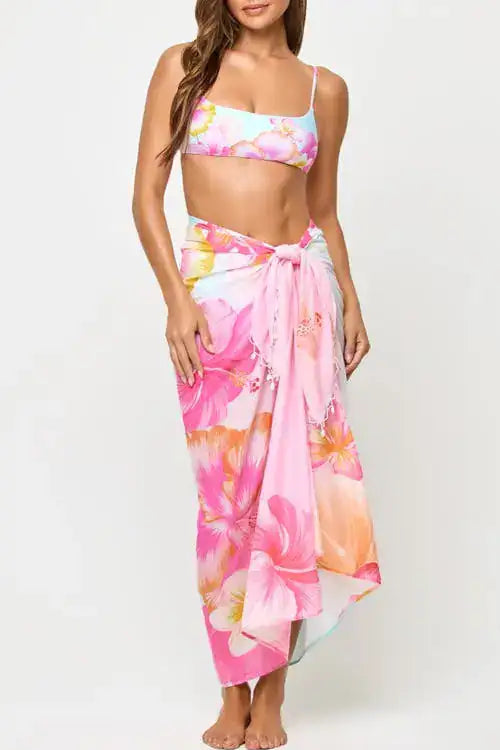 LSPACE Mika Printed Sarong-The Shop Laguna Beach