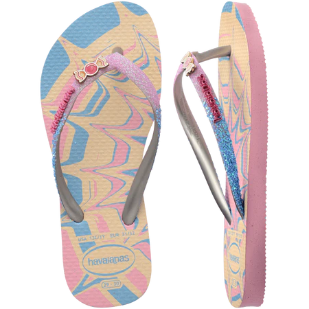 HAVAIANAS KIDS Slim Glitter II Sandals - More Colors Available-The Shop Laguna Beach