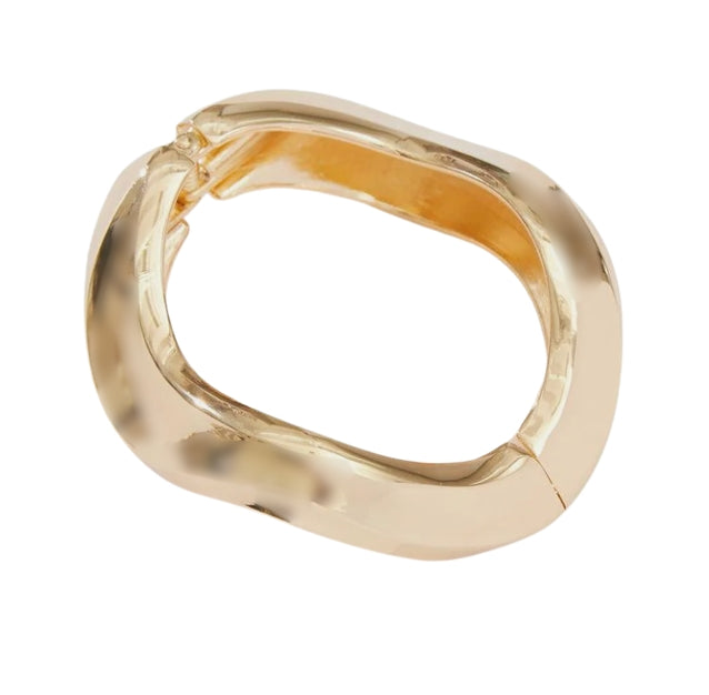 HOOP LA Editorial Hinge Bracelet - Gold-The Shop Laguna Beach