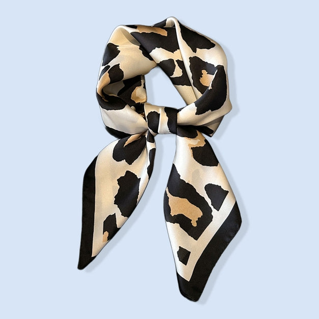ACCITY Leopard Print Satin Scarf-The Shop Laguna Beach