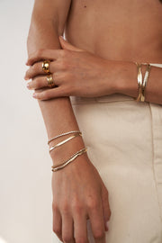 LILI CLASPE Raissa Small 14kt Gold-Plated Chain Bracelet-The Shop Laguna Beach