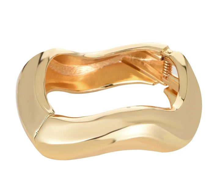 HOOP LA Editorial Hinge Bracelet - Gold-The Shop Laguna Beach