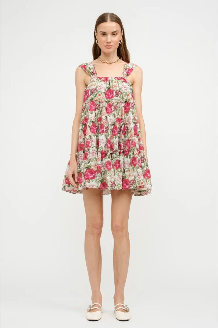 KEEN THE LABEL Frances Floral Mini Dress-The Shop Laguna Beach