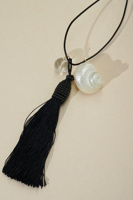 KOZAKH Costa Tassel Necklace - Gold-The Shop Laguna Beach