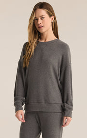 Z SUPPLY Sleep Tight Rib Crew Sweatshirt-The Shop Laguna Beach