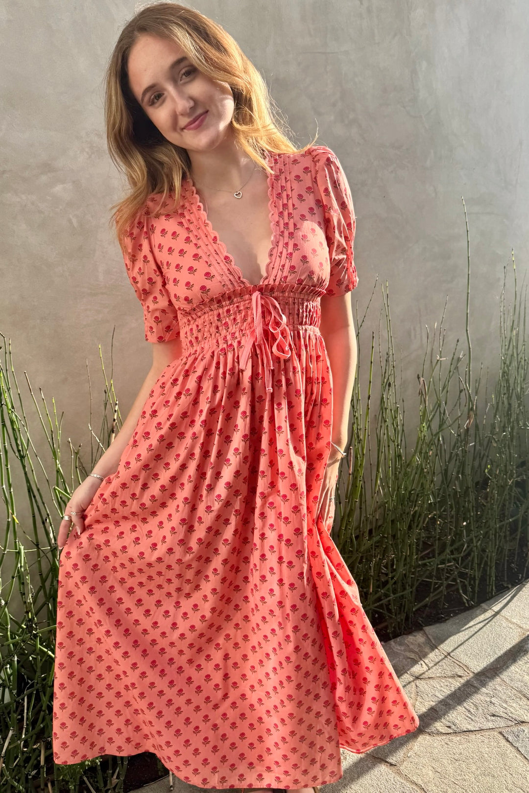 KEEN THE LABEL Quinn Pleated Midi Dress-The Shop Laguna Beach