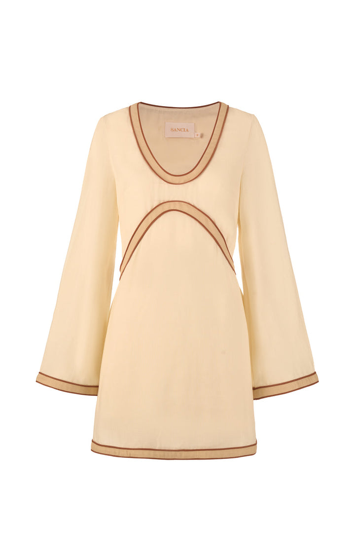 SANCIA THE LABEL Luella Long Sleeve Mini Dress-The Shop Laguna Beach