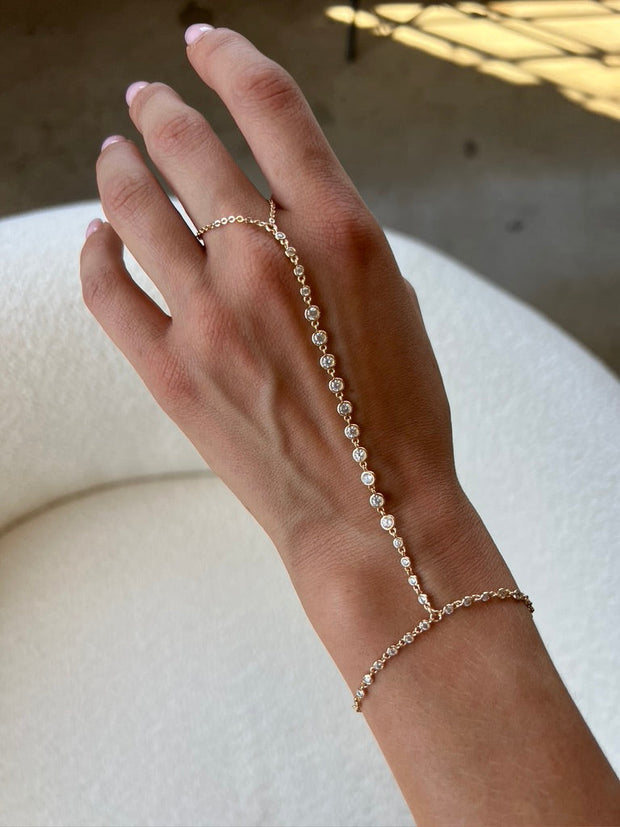 LILI CLASPE Cici CZ Hand Chain-The Shop Laguna Beach