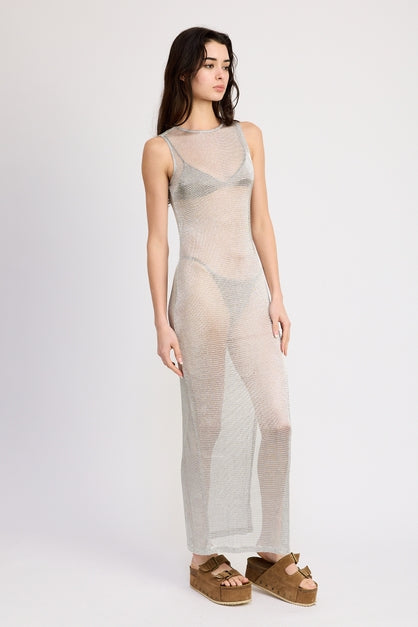 KEEN THE LABEL Kemsley Sheer Maxi Dress-The Shop Laguna Beach