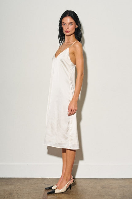 KEEN THE LABEL Alora Slip Satin Midi Dress-The Shop Laguna Beach
