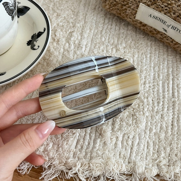 ACCITY Oval Flat Retro Claw Clip - More Colors Available-The Shop Laguna Beach