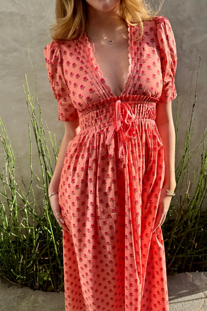 KEEN THE LABEL Quinn Pleated Midi Dress-The Shop Laguna Beach