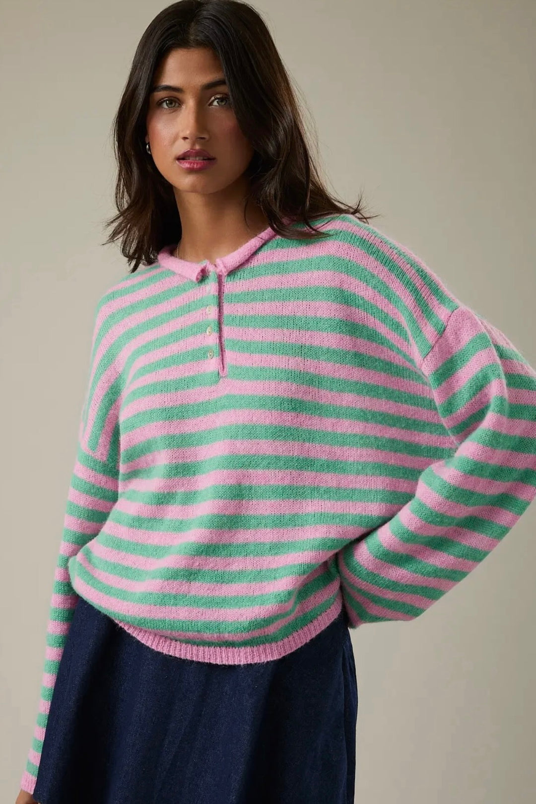 KEEN THE LABEL Arina Striped Sweater-The Shop Laguna Beach