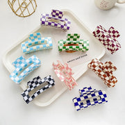 ACCITY Checkered Hair Claw Clip - More Colors Available-The Shop Laguna Beach