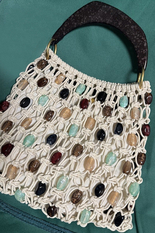 DIPPED SHOP Woven Beaded Bag