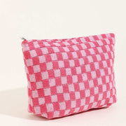 BEAUTY STASH Spring Check Pouch - More Colors Available-The Shop Laguna Beach