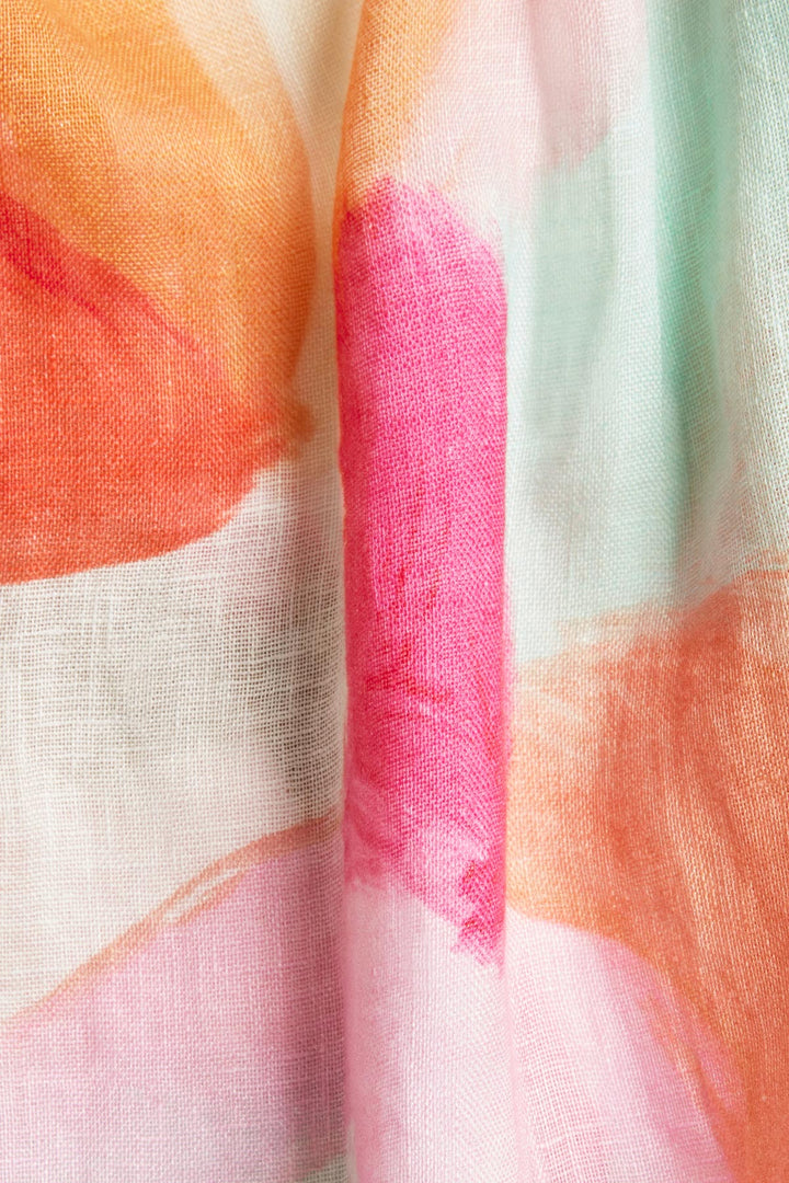 VITAMIN A Delia Linen Mini Dress-The Shop Laguna Beach