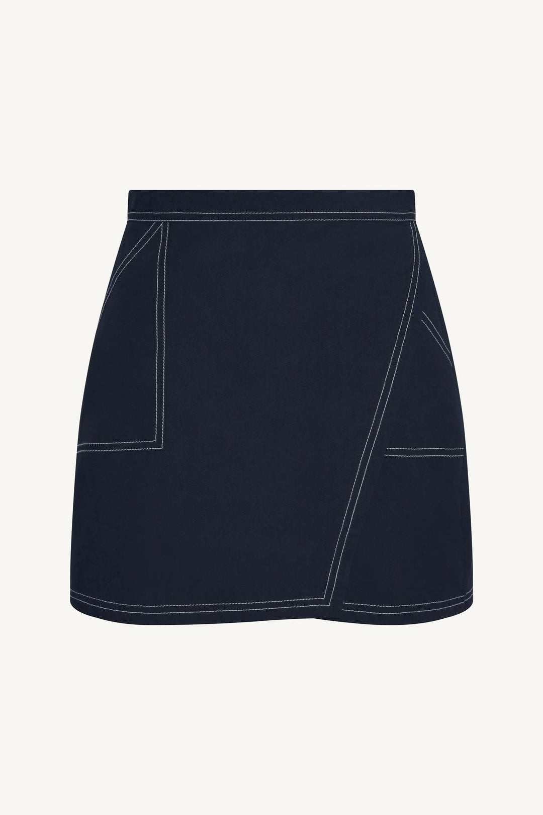 VITAMIN A Ashley Poplin Wrap Skirt-The Shop Laguna Beach