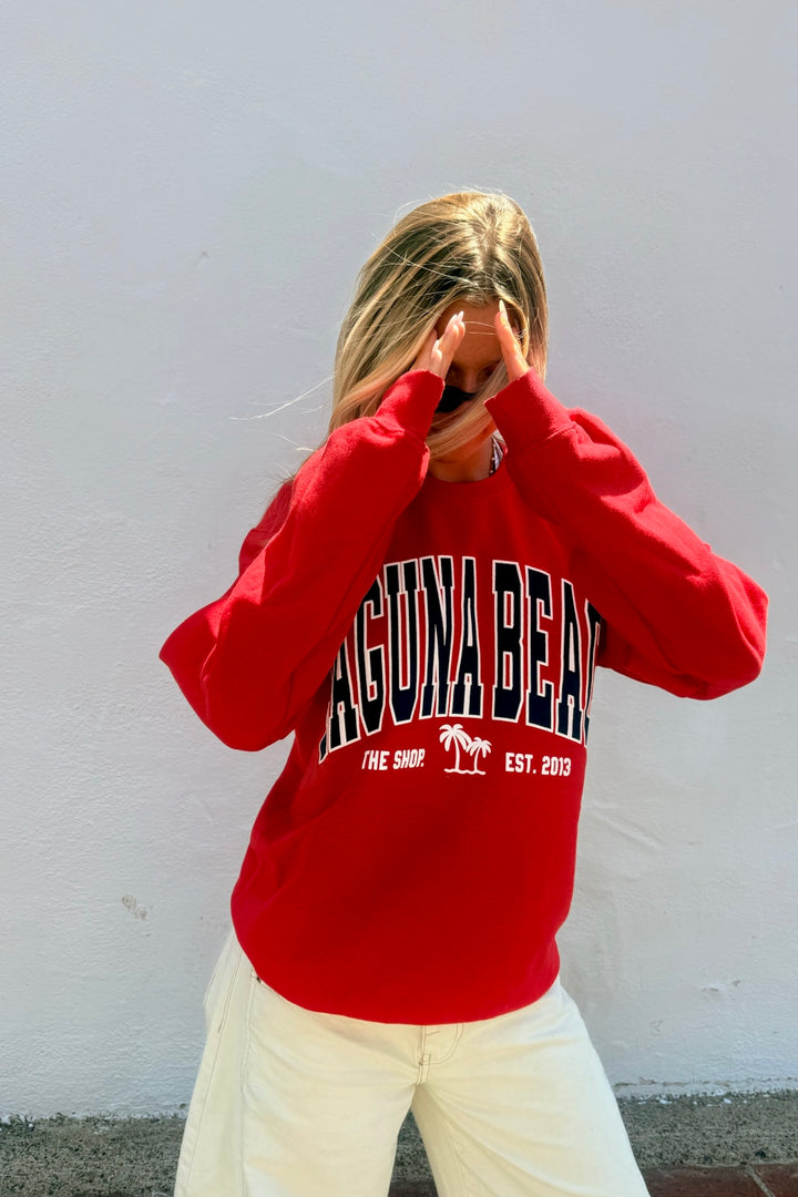 THE SHOP CLASSIC Laguna Beach Varsity Crew Sweatshirt - More Colors Available-The Shop Laguna Beach