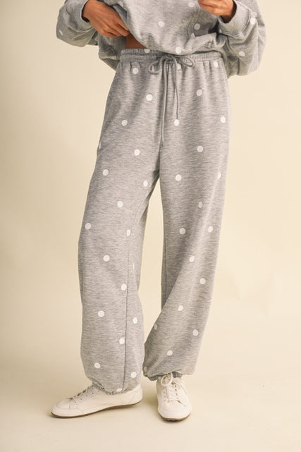 KEEN THE LABEL Marlow Polka Dot Sweatpant-The Shop Laguna Beach