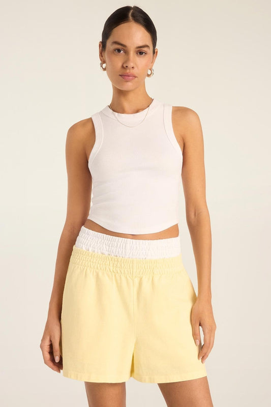 VITAMIN A Daybreak Essential Crop Tank-The Shop Laguna Beach