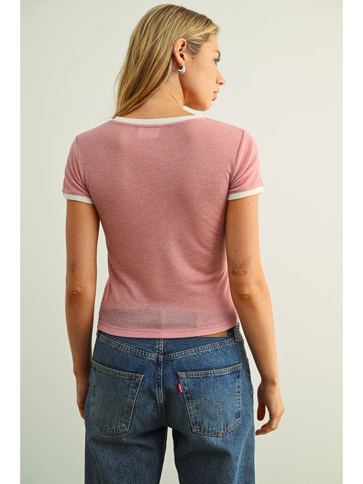 KEEN THE LABEL Reina Ringer Tee