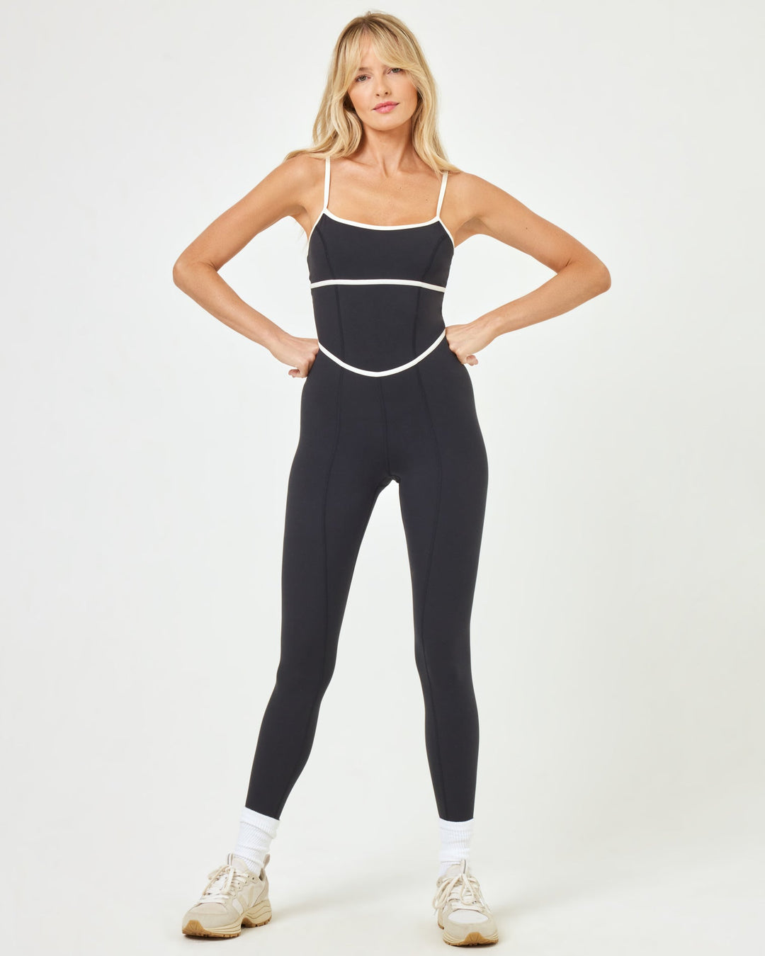 Ace Jumpsuit - Black-Cream-The Shop Laguna Beach