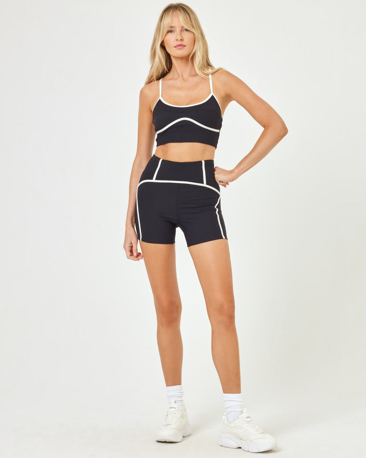 Revel Short - Black-Cream-The Shop Laguna Beach