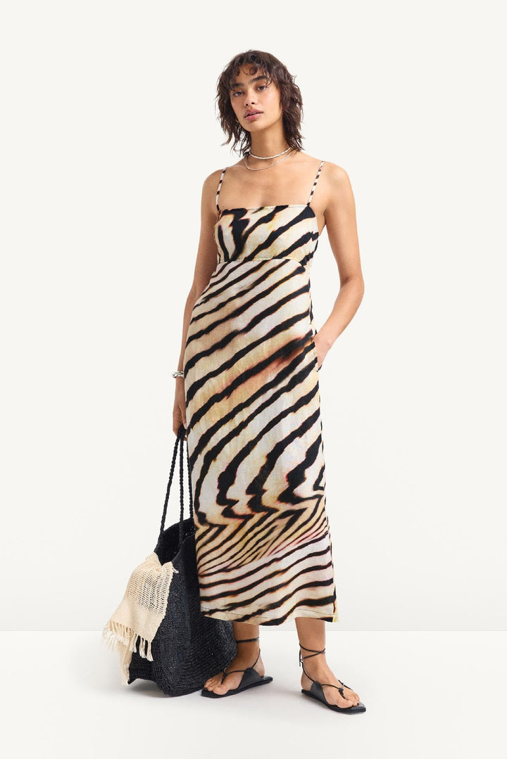 VITAMIN A Arden Linen Maxi Dress-The Shop Laguna Beach