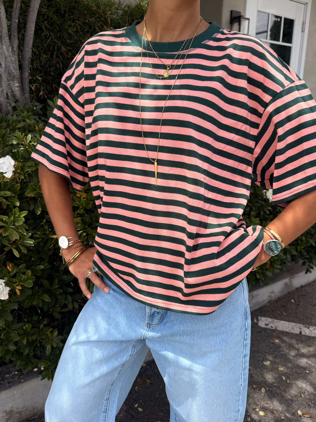 KEEN THE LABEL Everly Relaxed Stripe Tee