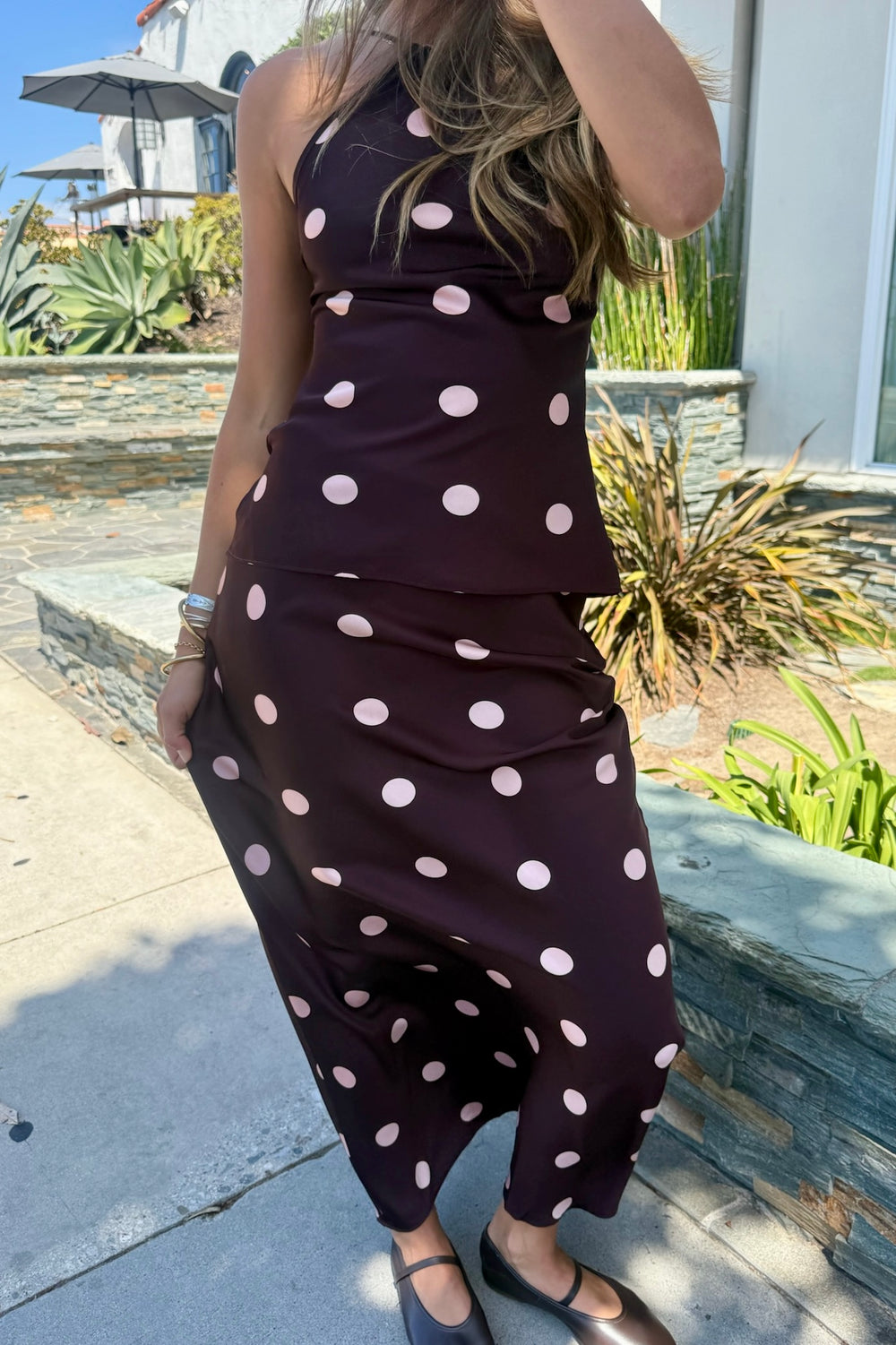KEEN THE LABEL Natalia Satin Maxi Skirt-The Shop Laguna Beach