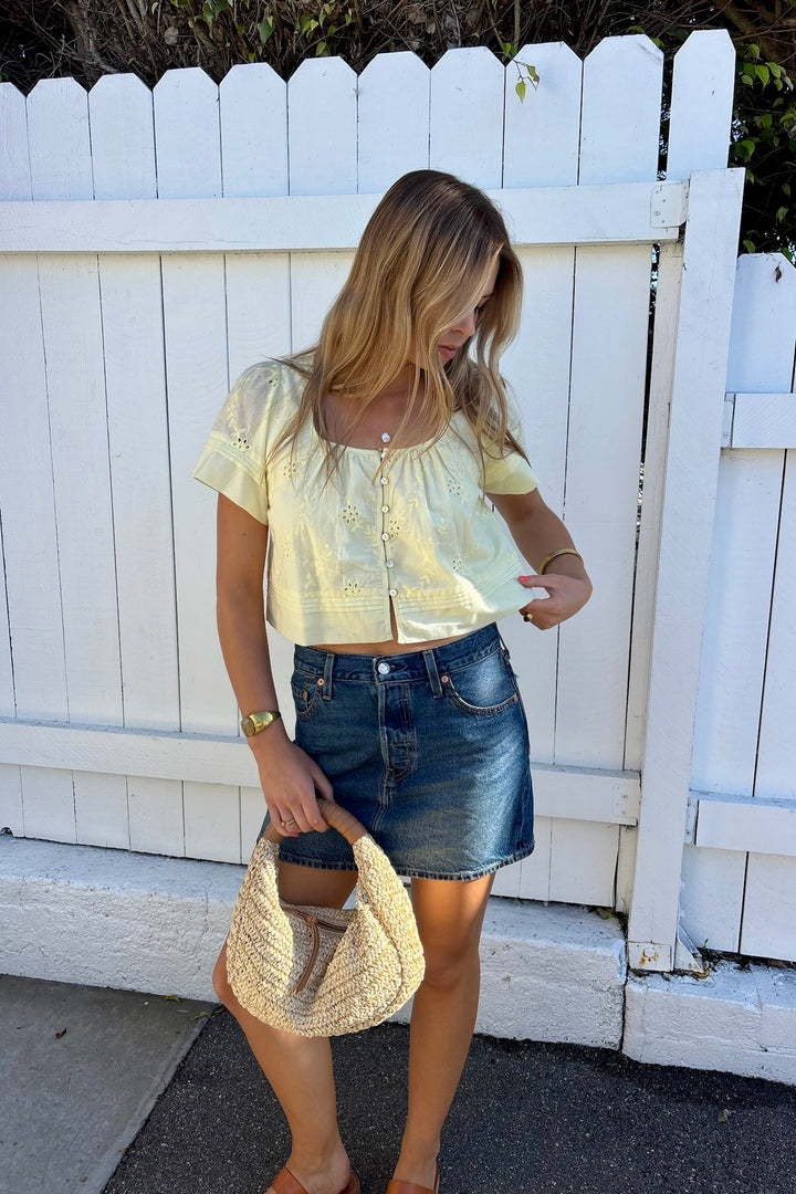 KEEN THE LABEL Serenity Eyelet Top-The Shop Laguna Beach