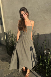 KEEN THE LABEL Gabrietta Gingham Maxi Dress-The Shop Laguna Beach